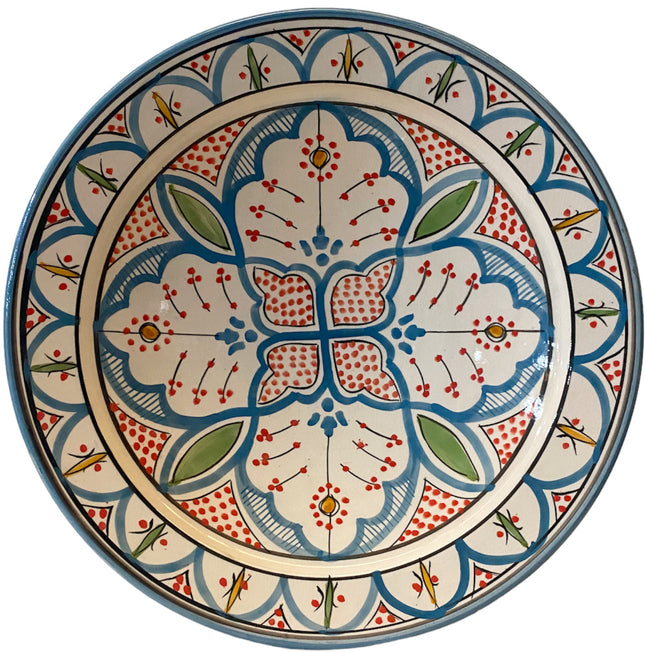 Marokkanische Keramikschale mit Blumenmustern