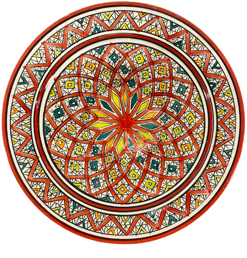 Plat marocain coloré Ø 35
