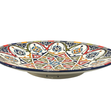 Handmade-Marokkaanse keramiesche schaal 35 cm