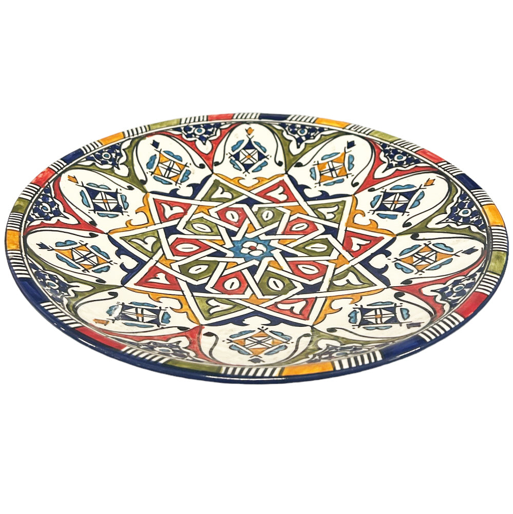Handmade Moroccan ceramic bowl 35 cm