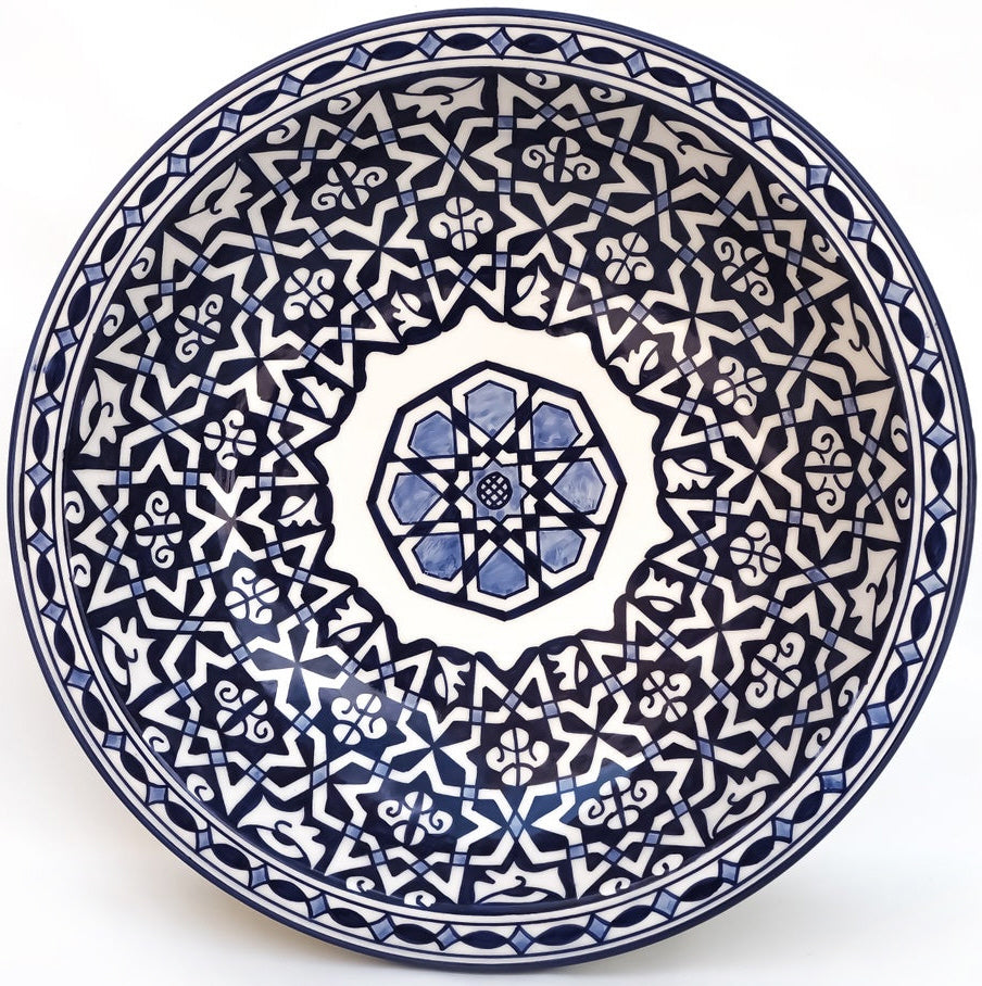 Plat marocain en faïence de Fès Ø35