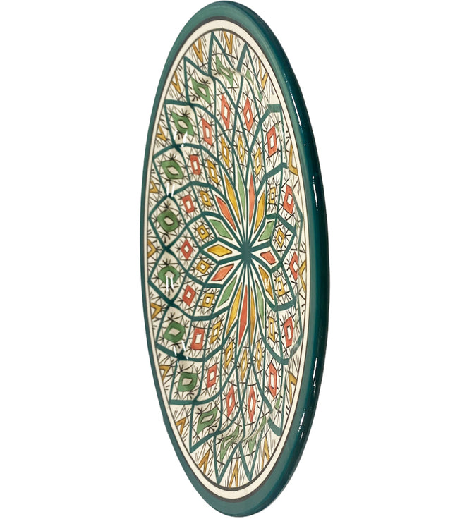 Marokkaanse schaal zwaka groen 35 cm