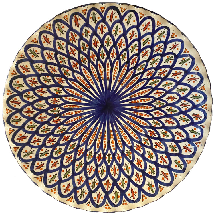 Moroccan bowl ribbed edge Safi