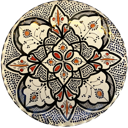 Marokkaanse geribbelde schaal ø35 cm