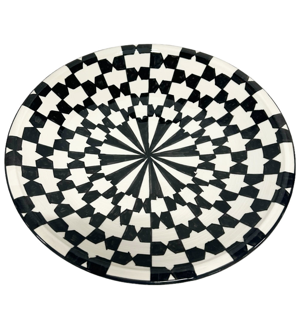 Plat marocain en céramique de Fès Ø33