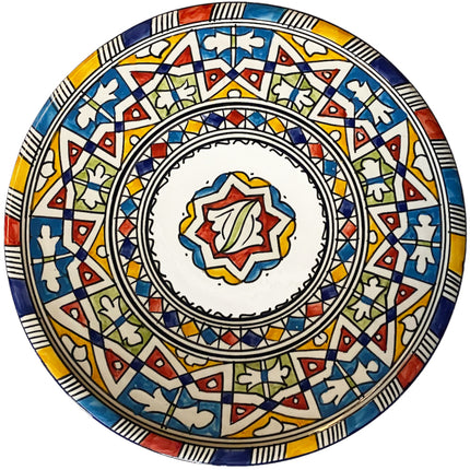 Marokkaanse Keramische schaal Fes 35 cm