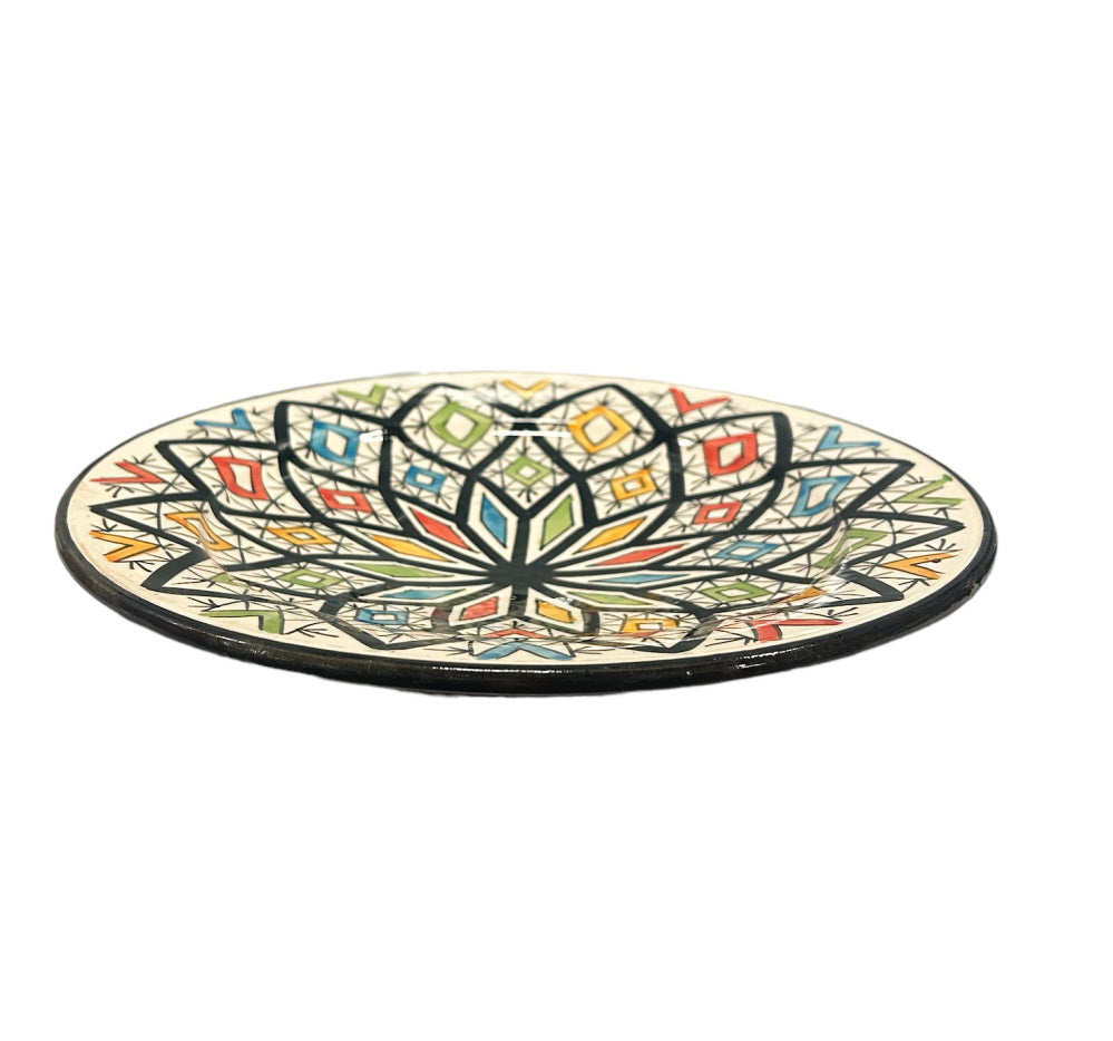 Moroccan handmade Asfi plate Ø 25