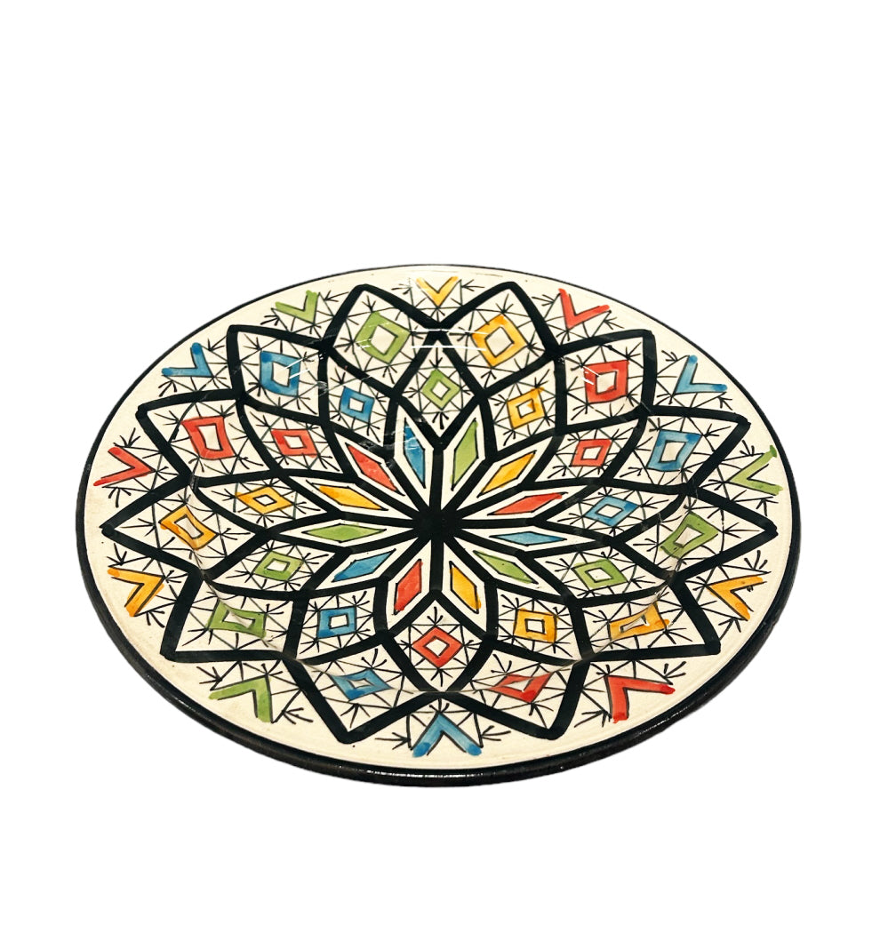 Moroccan handmade Asfi plate Ø 25