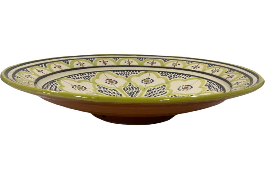 Plat marocain vert clair 35 cm