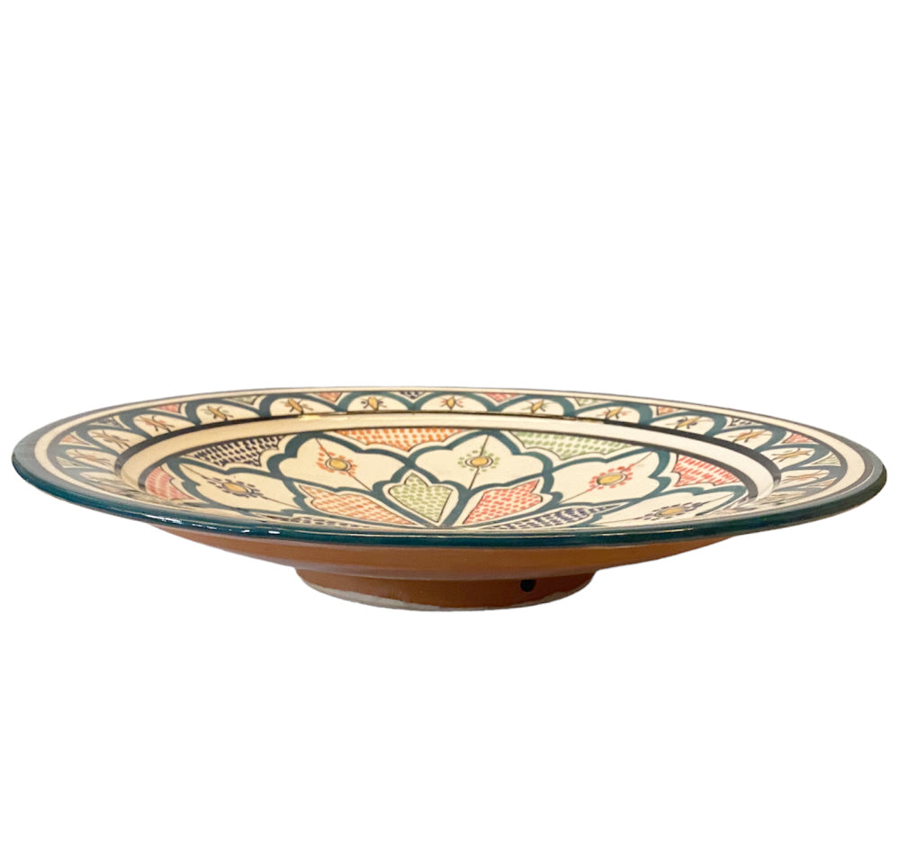 Moroccan bowl with floral patterns