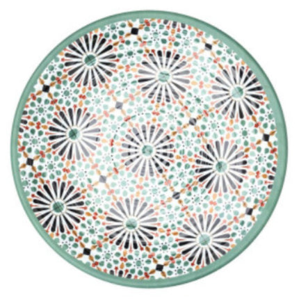 Platte serveerschaal met patronen melamine