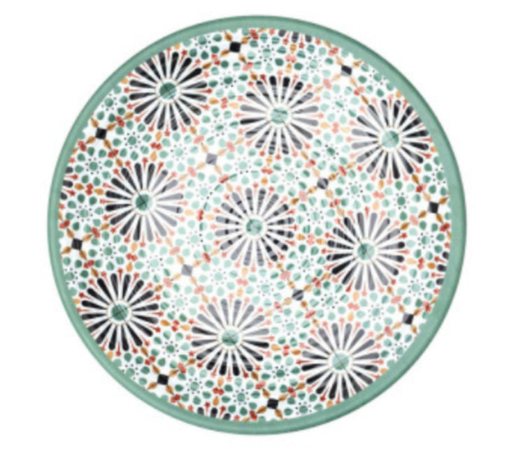 Patterned melamine serving platter