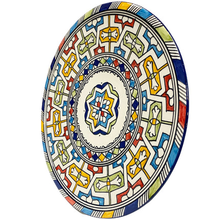 Handbemalte marokkanische Keramikschale 35 cm