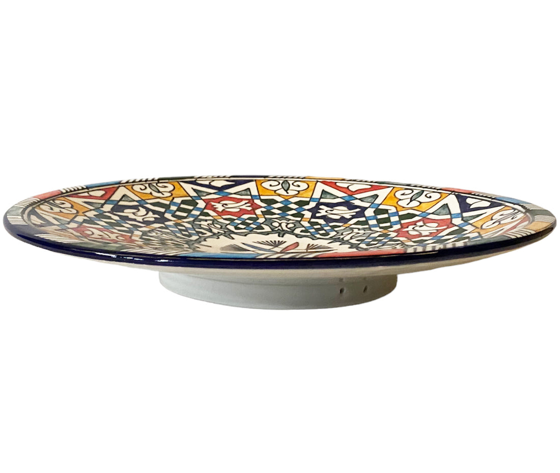 Hand-painted ceramic bowl 35 cm