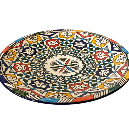 Handbemalte Keramikschale 35 cm