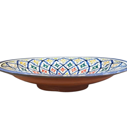 Marokkaanse Schaal Ø35 cm – Handgemaakt & Kleurrijk Mozaïekpatroon – Fès Stijl