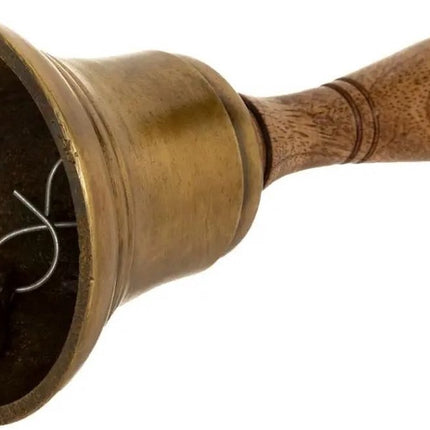Tischglocke - Schulglocke - Glocke - Mango - Braun 17cm