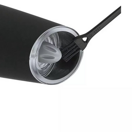 Kinghoff Elektrische Peper- en Zoutmolens – Zwaartekracht Bediening, LED Verlichting, Instelbare Maalgraad (Mat Zwart, Set van 2) - Peper en Zoutstel