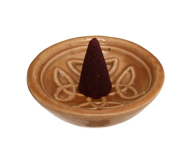 Incense Cones met Houder - Wierook Kegels en Houder - Citron & Bergamote