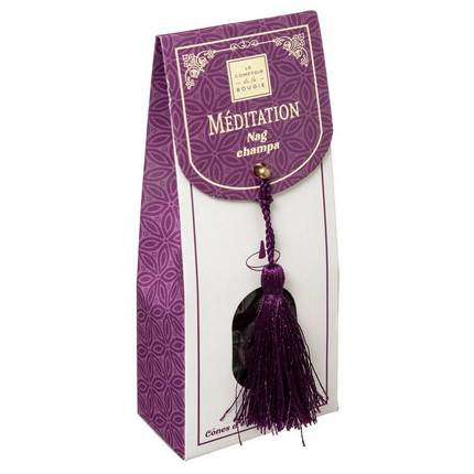 Räucherkegel mit Halter – Weihrauchkegel und Halter – Nag Champa