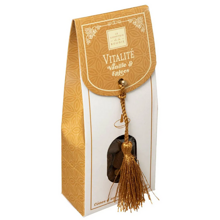 Räucherkegel mit Halter – Weihrauchkegel und Halter – Vanille & Gewürze