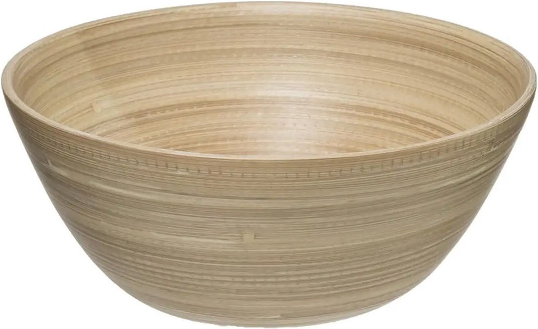 Salad bowl/serving bowls - bamboo - beige - D25 cm