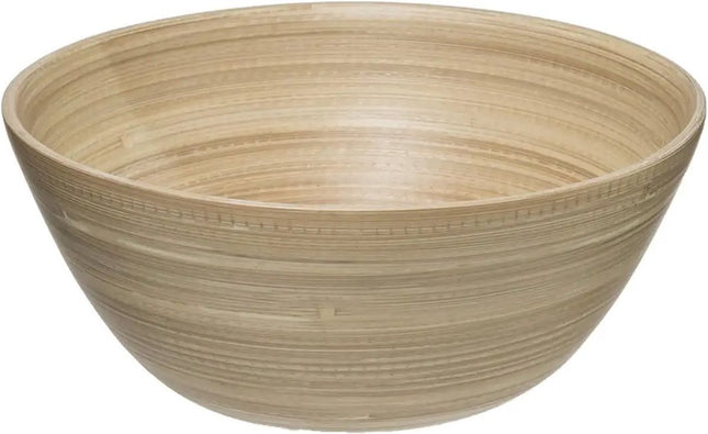 Salatschüssel/Servierschalen - Bambus - Beige - D25 cm