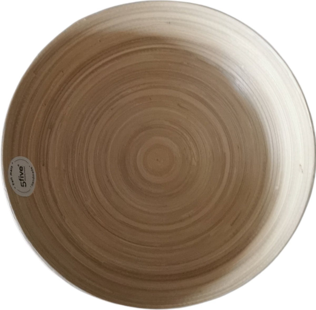 Salad bowl/serving bowls - bamboo - beige - D25 cm