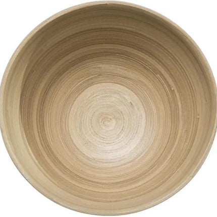 Salatschüssel/Servierschalen - Bambus - Beige - D25 cm