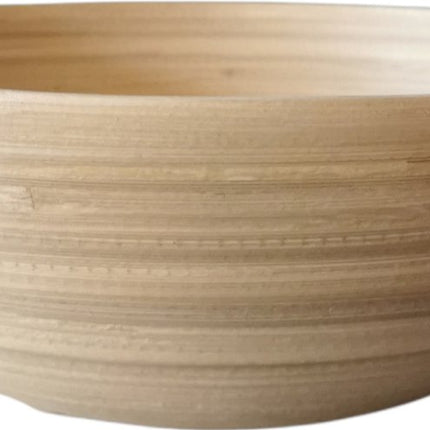 Salatschüssel/Servierschalen - Bambus - Beige - D25 cm