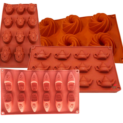 Vorteilsset Antihaft-Silikon-Backformen 4-tlg.