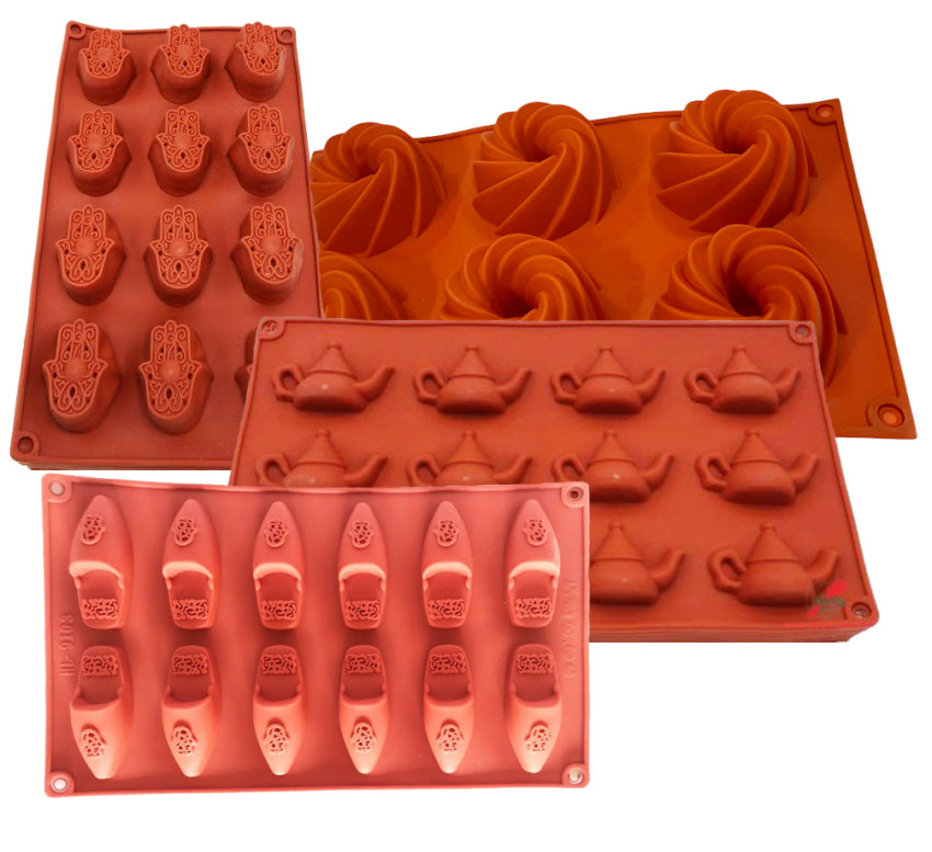 Value set Silicone Non-Stick baking molds 4 pcs.