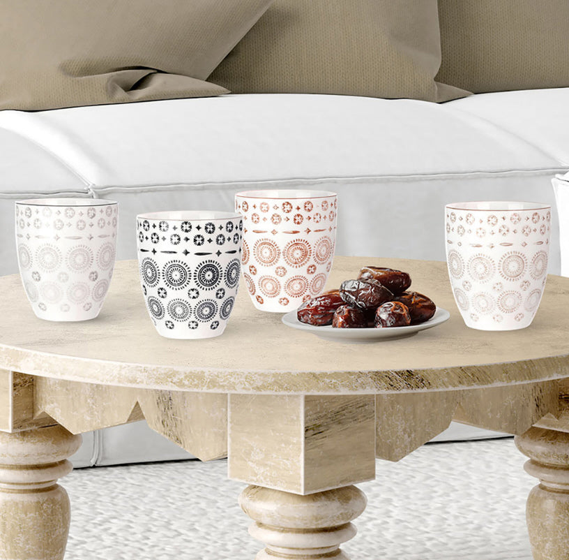 LOT de 4 tasses orientales 250 ML