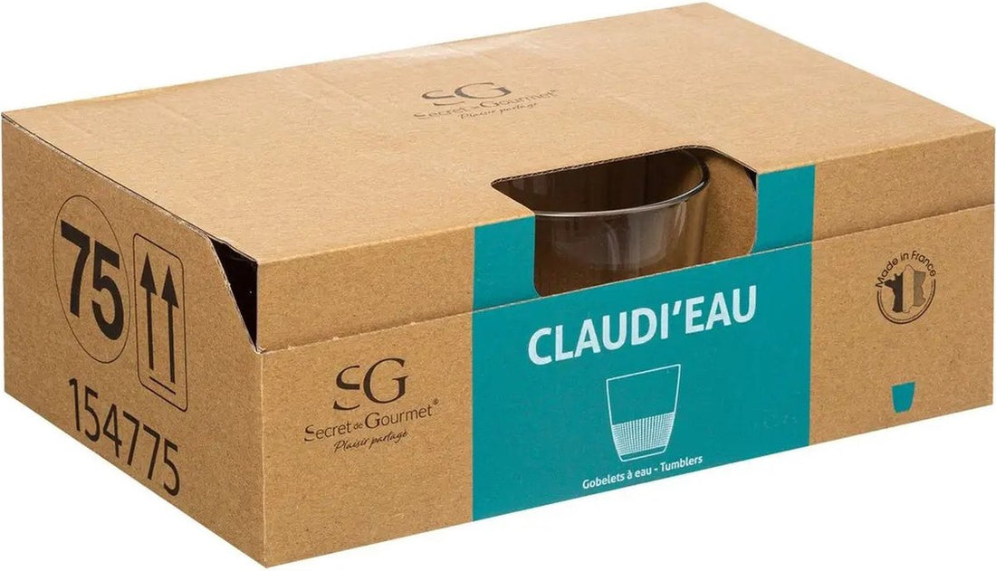 Lot de 6 verres à eau/jus Claudi 250 ml en verre
