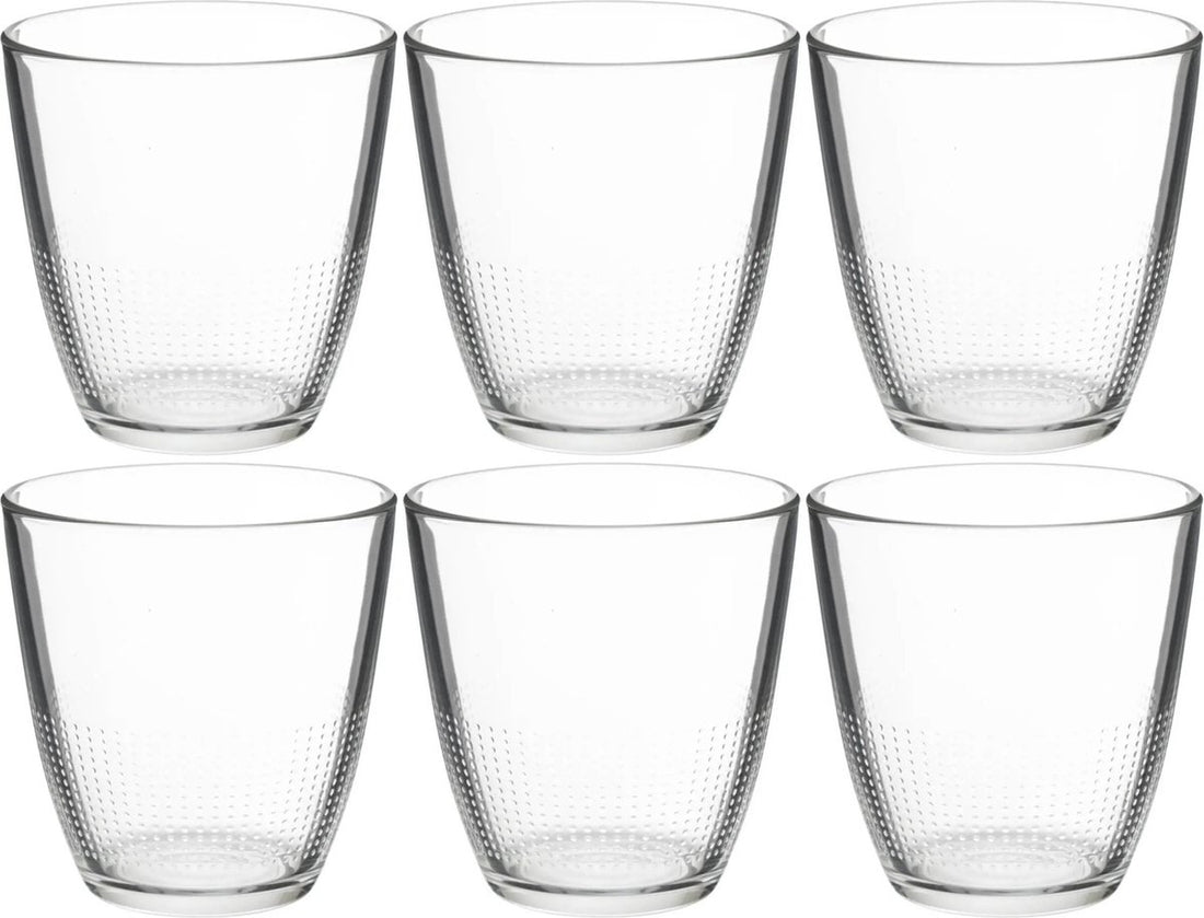 Lot de 6 verres à eau/jus Claudi 250 ml en verre