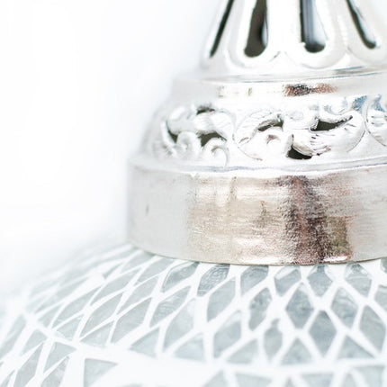 Mosaiklampe Gaya transparent/weiß