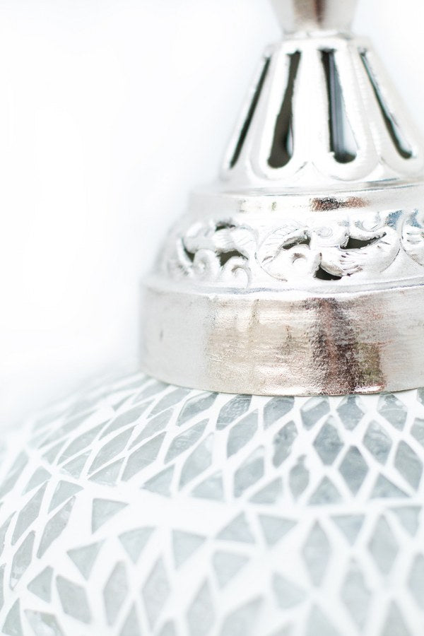 Mosaic lamp Gaya transparent/white