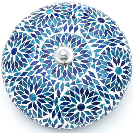 Orientalische Deckenlampe Mosaik blau 24 cm