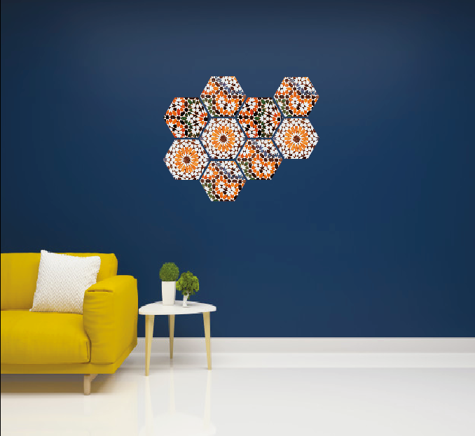 Mosaïque carreaux décoratifs en plastique RYAD