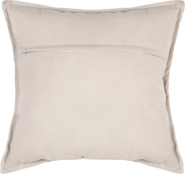 Atmosphera Bank-/Zierkissen Wohnzimmer Sophia - 55 x 55 cm - Elfenbeinweiß - Polyester - mit Reißverschluss