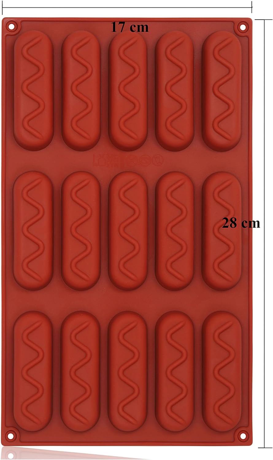 Siliconen bakvorm voor chocolade, cupcakes, kaarsen en hars – 29,9 x 24 cm – foto 4