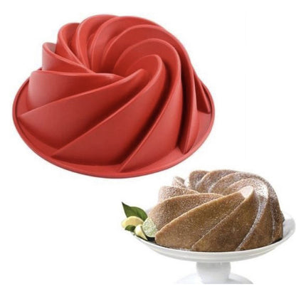 Silikon-Gugelhupfform - Kuchenform Ø26 cm - Rund