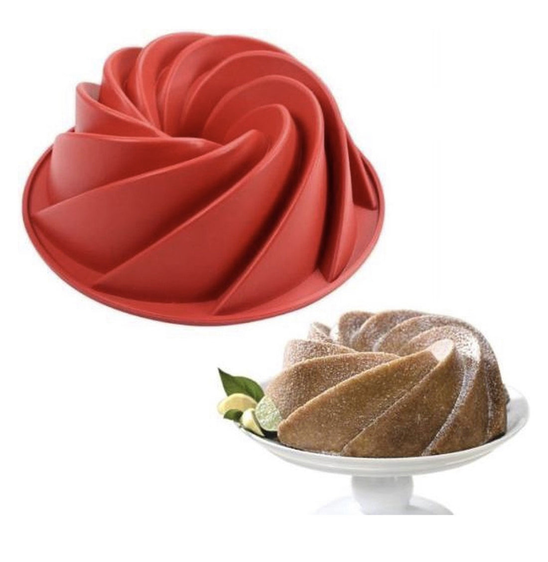 Moule à Kouglof en Silicone - Moule à gâteau Ø26 cm - Rond