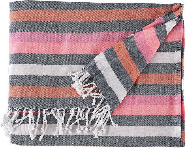 Multifunctionele sjaal Strepen Roze (160 x 200 cm)