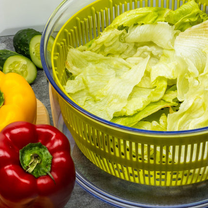 Kinghoff - Salatschleuder - Grün/Weiß