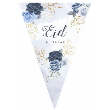 Eid mubarak slinger Peony blue