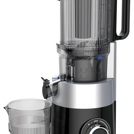 Klausberg KB-7871 Slowjuicer – Cold Press - Stille verticale juicer sapcentrifuge met brede vulopening – Fruitpers - Zwart/Zilver