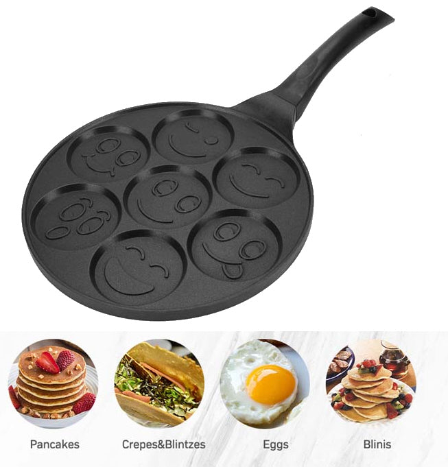 Pancake pan emoji 7 smileys