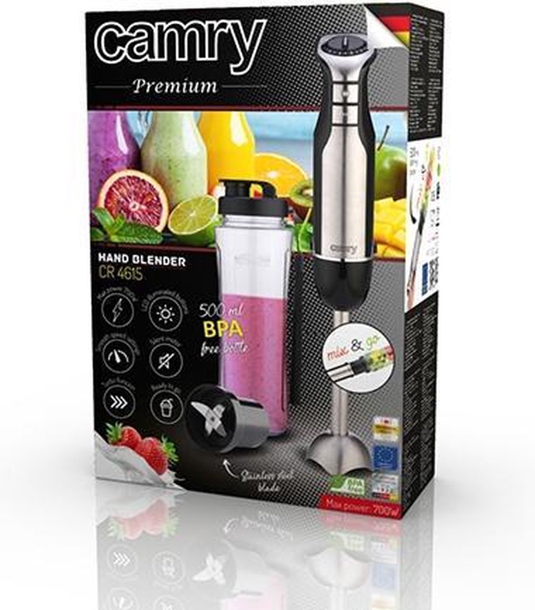 Mixeur plongeant et mixeur à smoothie 2-en-1 CR 4615 Camry