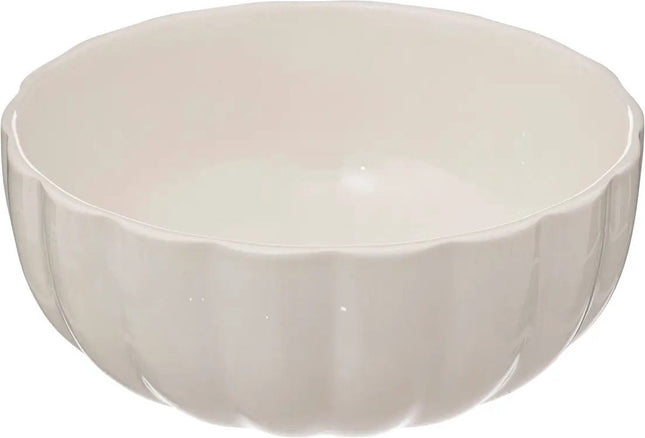Secret de Gourmet Soepkommen/serveer schaaltjes - 4x - Delphi - porselein - D15 x H7 cm - ivoor wit